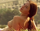Emily Blunt sunbathing topless in field  nude clips