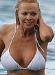 Pamela Anderson hard nipples under white top pics