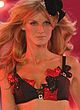 Angela Lindvall in sexy lingerie on stage pics