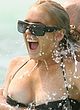 Lindsay Lohan naked pics - in bikini shows nipple