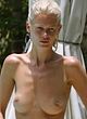 Claudia Schiffer naked pics - paparazzi topless shots