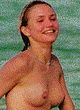 Cameron Diaz naked pics - topless & bikini on a beach