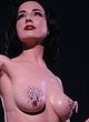 Dita Von Teese completely nude posing photos pics