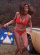 Catherine Bach red bikini scene from dukes pics