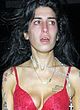 Amy Winehouse exposes tits in red bra pics