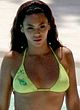 Beyonce Knowles in yellow bikini poolside pics pics
