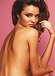 Miranda Kerr naked pics - posing topless in thong