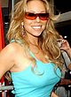 Mariah Carey no bra under tight blue top pics