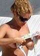 Billie Piper naked pics - sunbathing topless on a beach