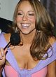 Mariah Carey showing cleavage in pink dress pics