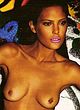 Catherine McNeil posing topless in thong pics