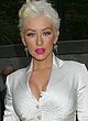 Christina Aguilera showing legs and cleavage pics