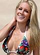 Heidi Montag sunbathes in bikini on a beach pics