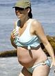 Minnie Driver sunbathes pregnant in bikini pics