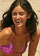 Caroline Damore sunbathes in bikini on a beach pics