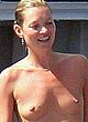 Kate Moss topless and bikini on a beach pics