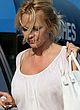 Pamela Anderson without bra under white top pics