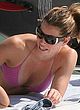 Jessica Biel in bikini on a beach and yacht pics