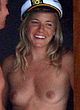 Sienna Miller exposes nude tits on a beach pics