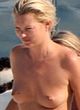 Kate Moss caught topless on a yacht pics
