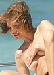 Natalia Vodianova naked pics - sunbathes in bikini on a yacht