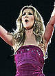 Celine Dion in short dress on the stage pics