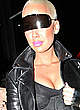 Amber Rose cleavage in tight clothing pics