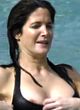 Stephanie Seymour paparazzi nipple slip shots pics