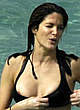 Stephanie Seymour nipple slip in black bikini pics