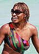 Serena Williams caught in bikini on the beach pics