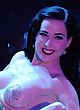 Dita Von Teese naked pics - stripping topless in thong