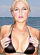 Brooke Hogan posing sexy in bikini photoset pics