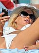 Victoria Silvstedt naked pics - flashes pussy lips on a beach
