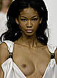 Chanel Iman shows tits & ass runway shots pics