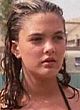 Drew Barrymore in a wet black bikini pics