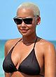 Amber Rose naked pics - sunbathes topless in thong