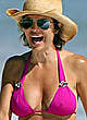 Lisa Rinna hard nipples under pink bikini pics