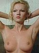 Brigitte Lahaie naked pics - flashes hairy pussy