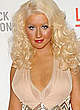 Christina Aguilera at redcarpet in night dress pics