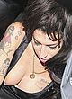 Amy Winehouse boob slip and upskirt photos pics