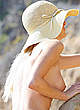 Paris Hilton naked pics - posing topless in nature