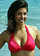 Roxanne Pallett in red bikini on the beach pics