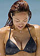 Myleene Klass shows cleavage in black bikini pics