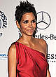 Halle Berry posing in night red dress pics