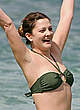 Drew Barrymore in bikini on a beach in hawaii pics