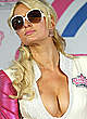 Paris Hilton deep cleavage on the bike pics