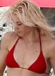 Gwen Stefani paparazzi red bikini photos pics