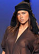 Adriana Lima naked pics - see through in black lingerie