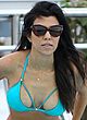 Kourtney Kardashian upskirt and bikini photos pics