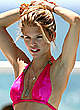 AnnaLynne McCord in pink bikini poolside shots pics